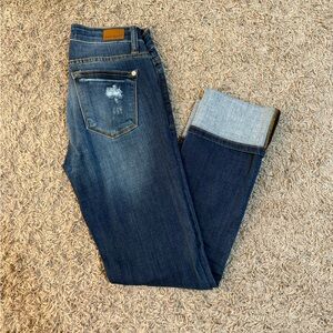 Judy Blue Dark Blue Straight Leg Jeans LIKE NEW